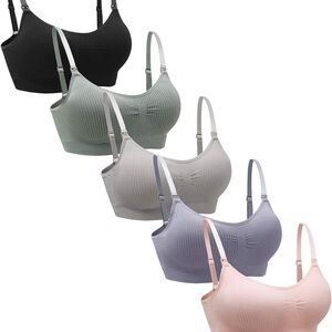 5 Pack Nursing Sleep/Leisure Wireless Bras